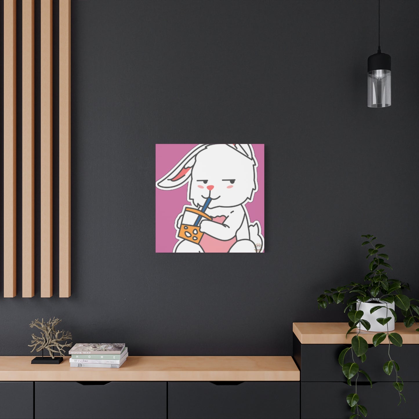 Classic Side Eye Bunny Canvas
