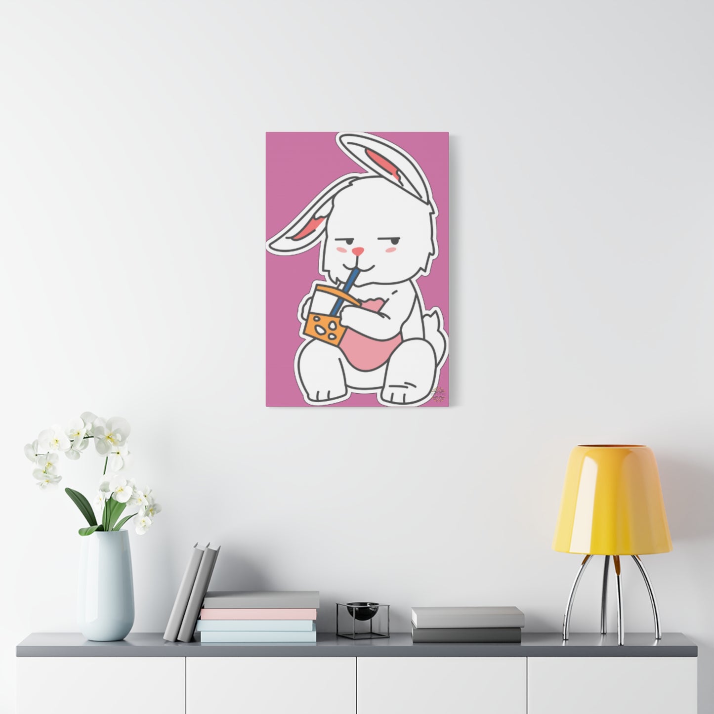 Classic Side Eye Bunny Canvas