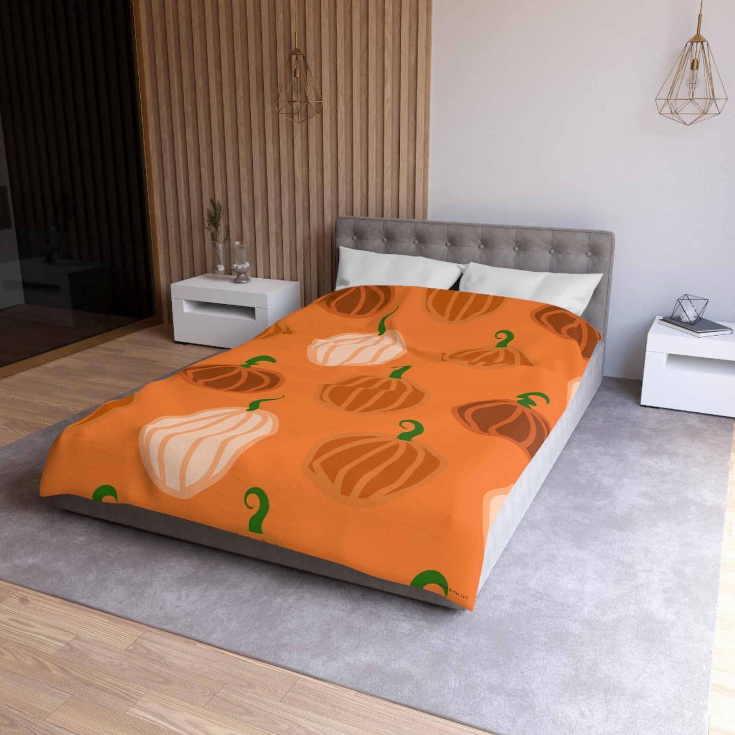 Pumpkin Microfiber Duvet Cover