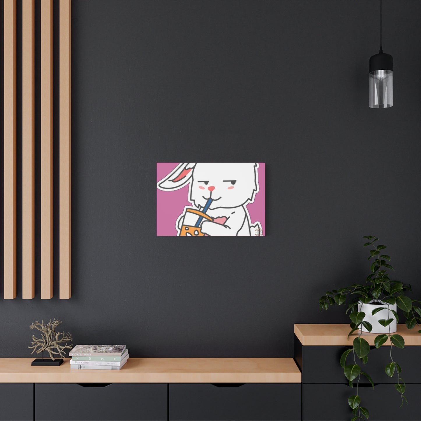 Classic Side Eye Bunny Canvas
