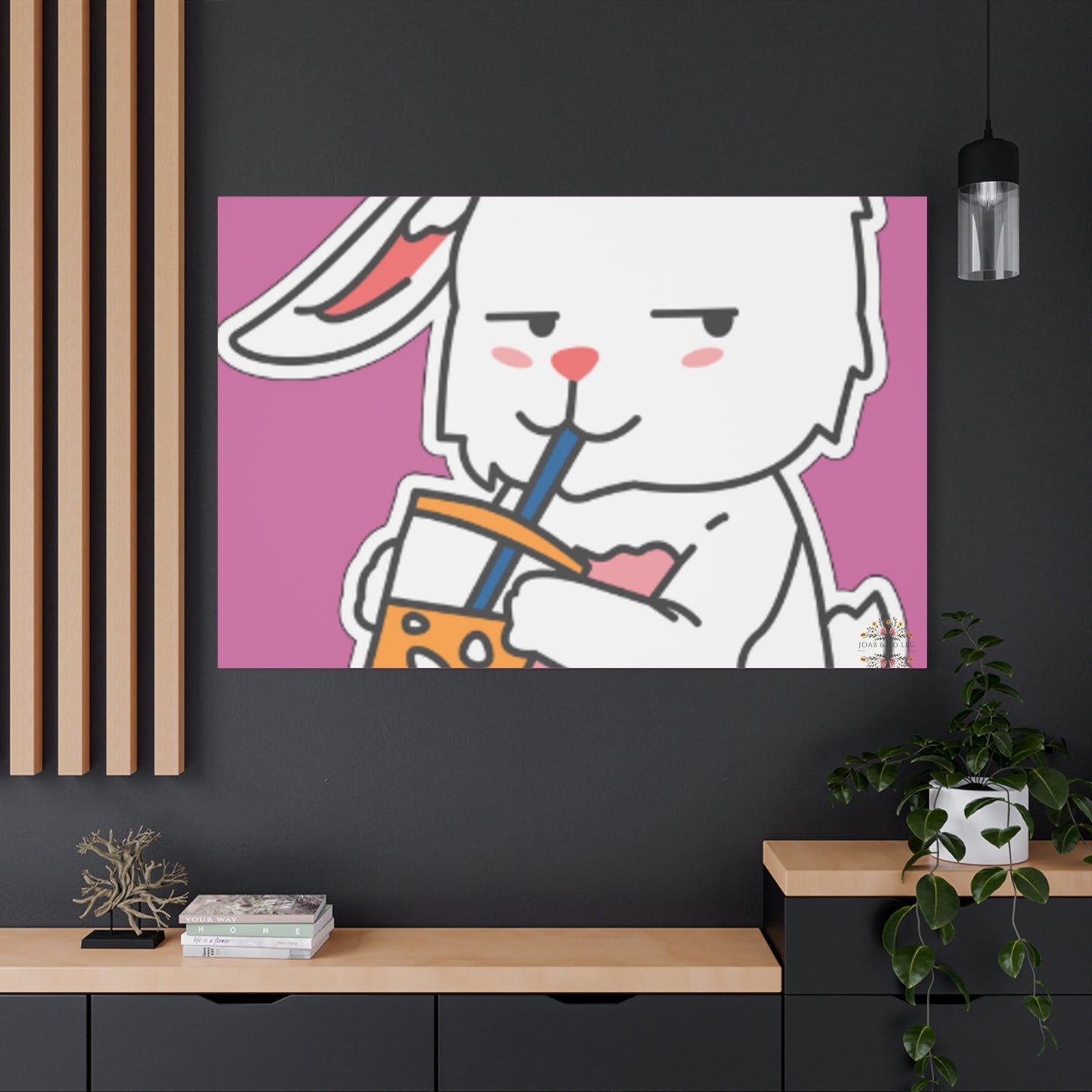 Classic Side Eye Bunny Canvas