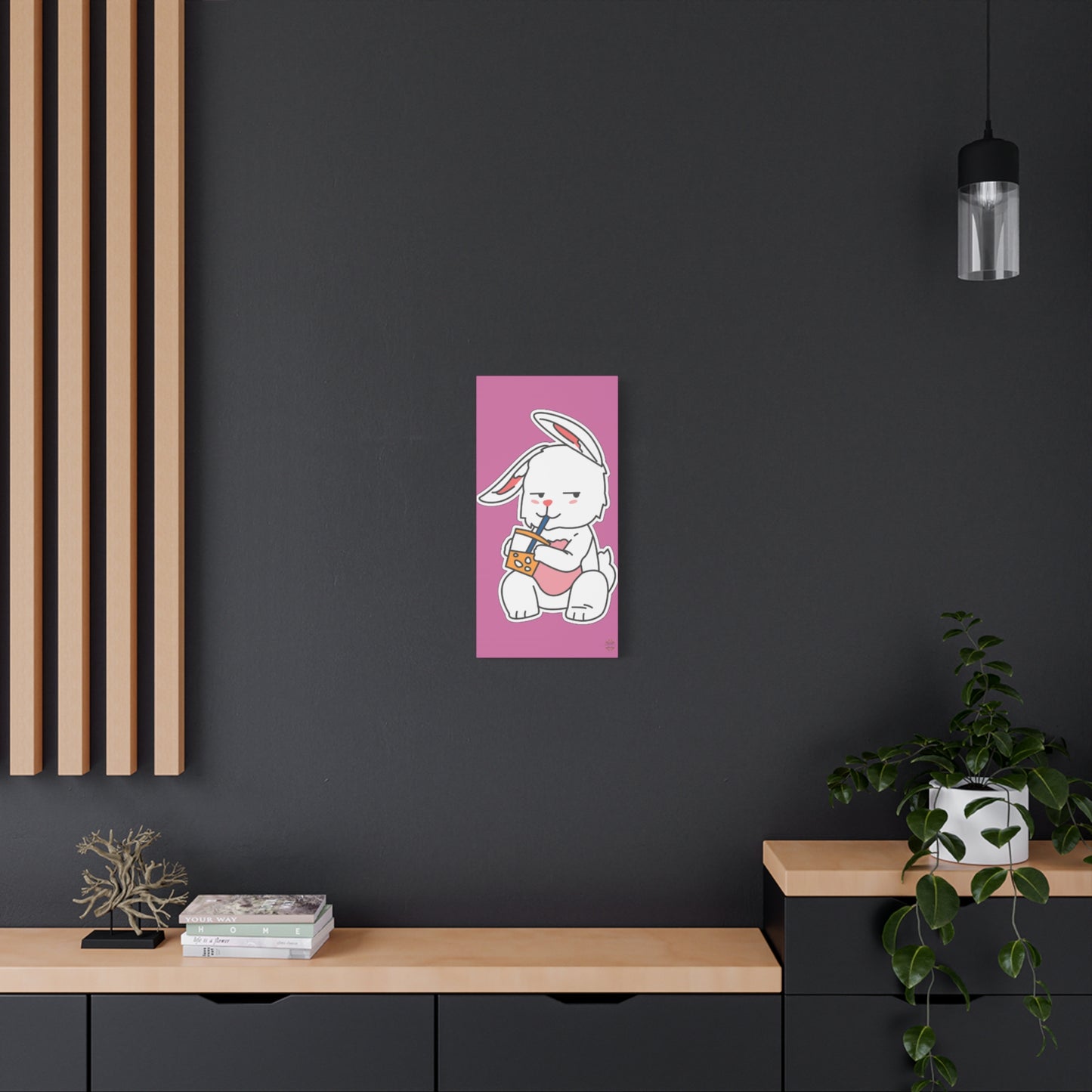 Classic Side Eye Bunny Canvas