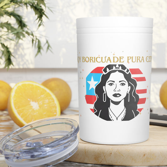Soy Boricua De Pura Cepa Vacuum Insulated Tumbler, 11oz