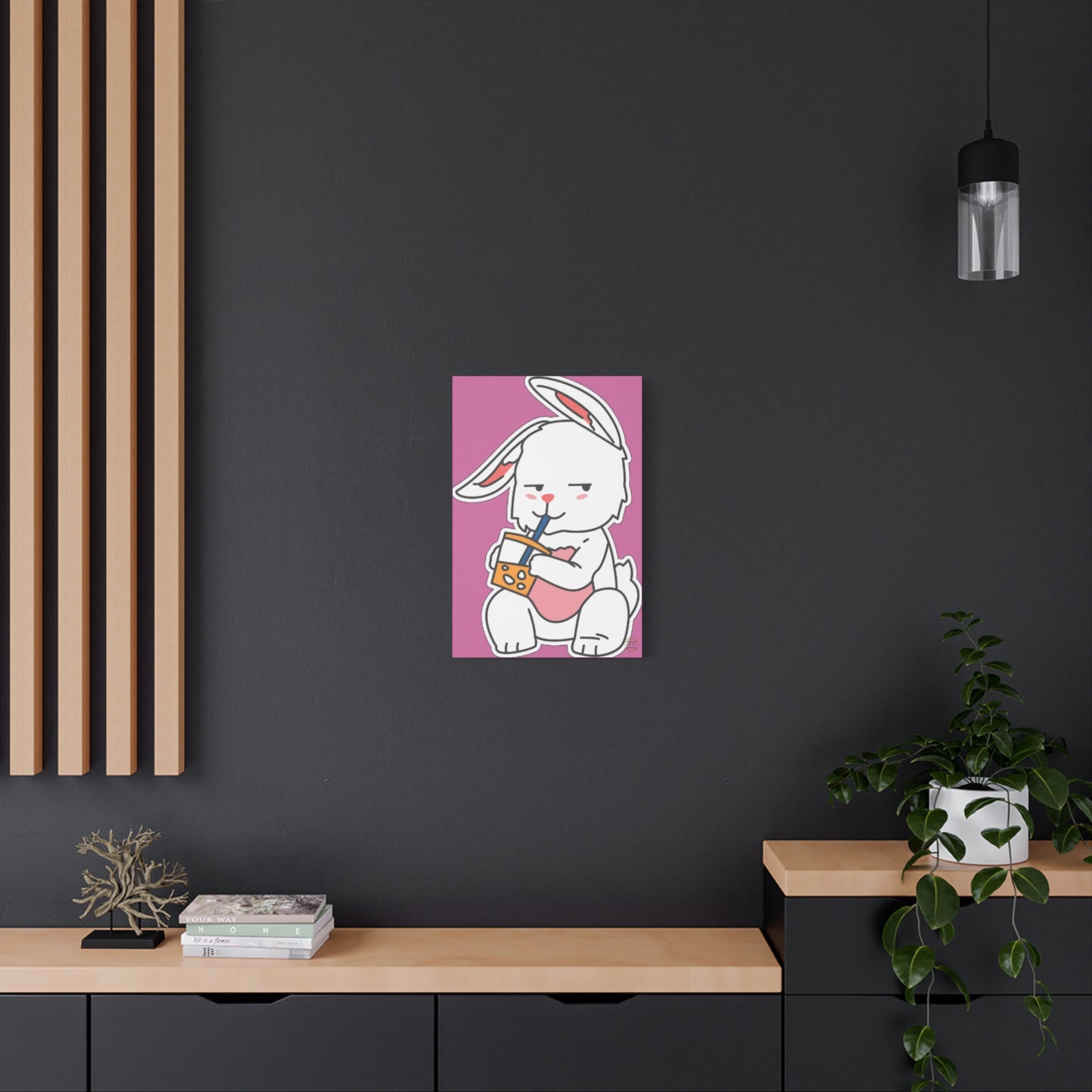 Classic Side Eye Bunny Canvas