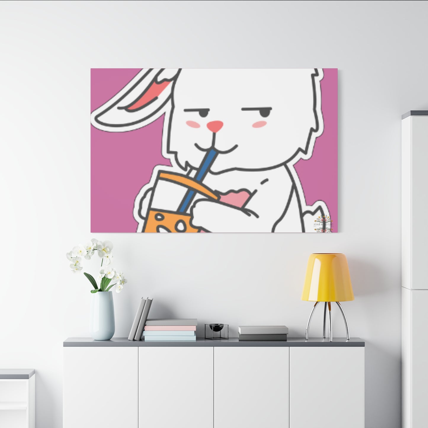 Classic Side Eye Bunny Canvas