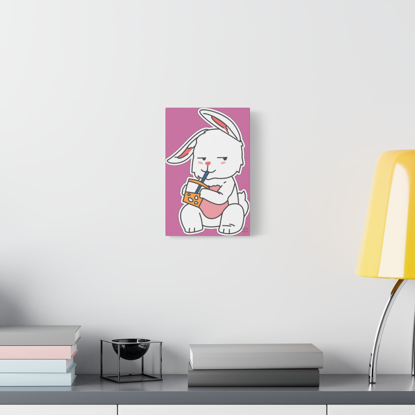 Classic Side Eye Bunny Canvas