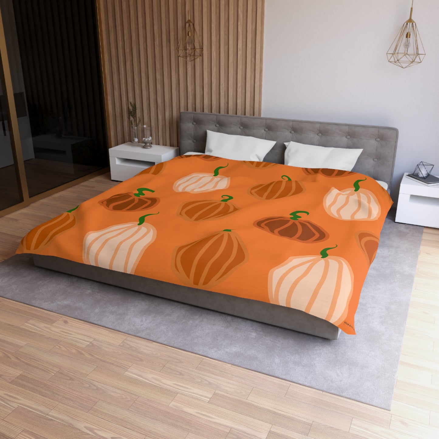 Pumpkin Microfiber Duvet Cover