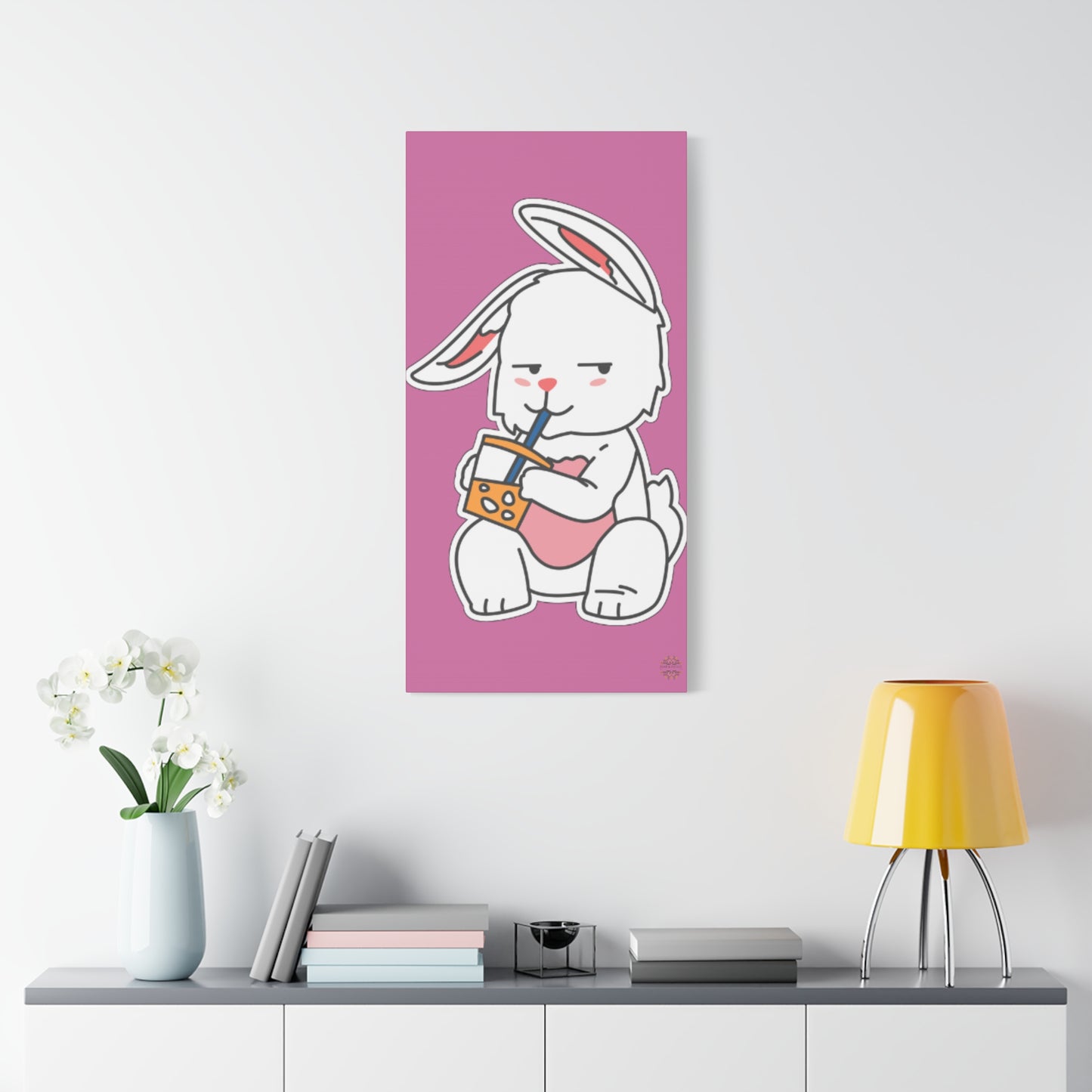 Classic Side Eye Bunny Canvas